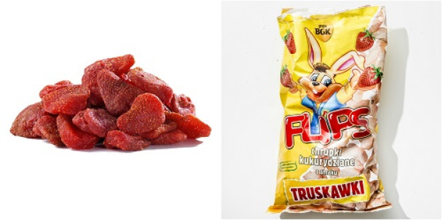 Chips de Morango Chips de Morango