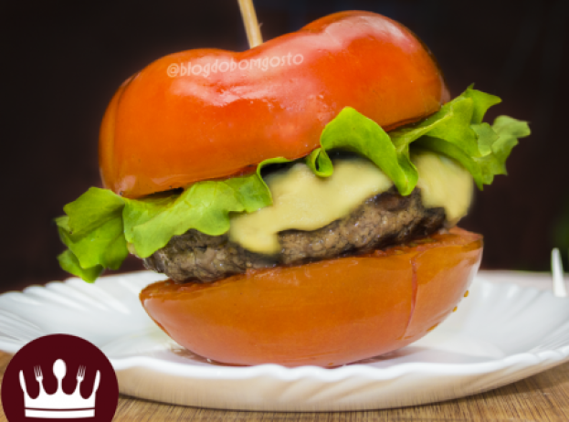 Hambúrguer no Tomate Hambúrguer no Tomate