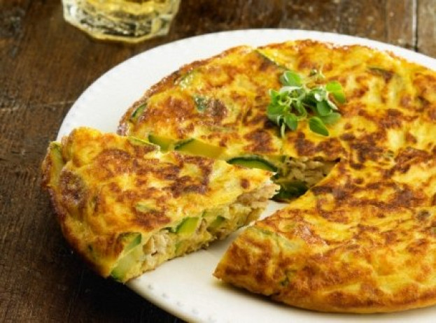 Omelete de Abobrinha e Atum Omelete de Abobrinha e Atum