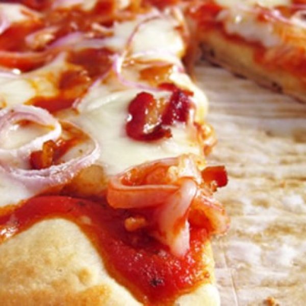 Receita De Pizza De Mussarela Bacon Cybercook