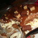 Torta Gelada de Bis e Chocolate Meio Amargo