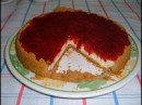 Cheesecake com Calda de Morango
