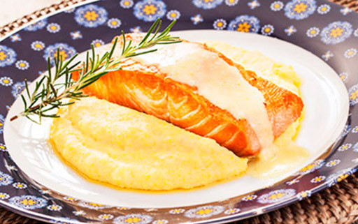 Receita de Salmão ao Molho Mostarda e Mel CyberCook