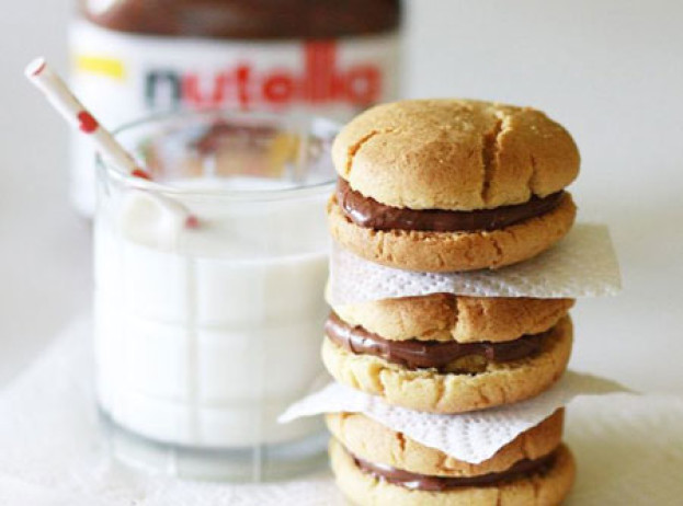 Sanduíche Cookies de Nutella
