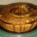 Bolo com Flocão de Milho e Calda de Chocolate