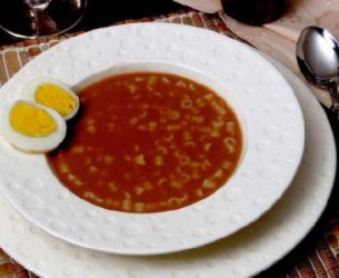 Sopa de feijão arco-iris