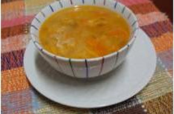 Sopa de Frango e Legumes com Risone