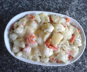 Legumes Variados com Queijo