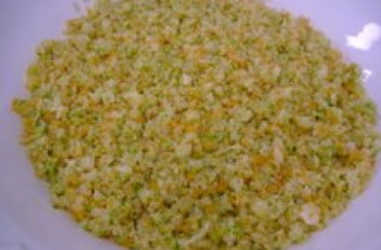 Quinoa com palmito e legumes brunoise