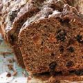 Bolo de fibras e frutas