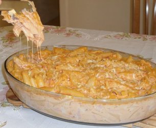 Macarrão com requeijão
