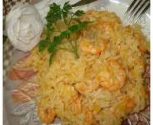 Arroz com Camarão - Tipo risoto