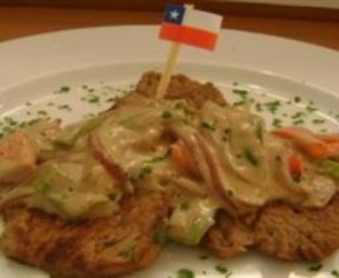 Bife acebolado à chilena