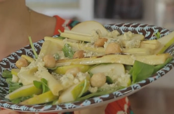Palmito Assado com Salada de Rúcula