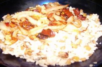 Lentilha com arroz prático e saboroso