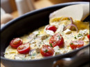 Omelete com Tomate Cereja e Queijo Branco