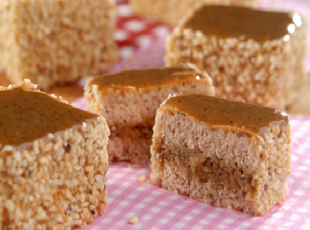 Bolo Paçoca com Doce de Leite de Rapadura