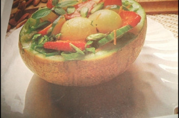 salada de abacate com grapefruit