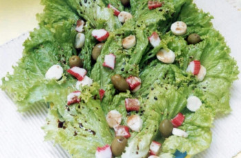 Salada de Kani com Palmito