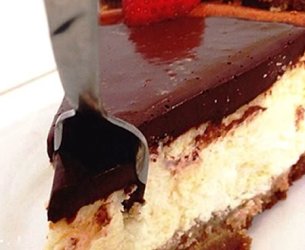 Torta de ricota com chocolate