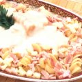 Macarrão com Queijo e Presunto
