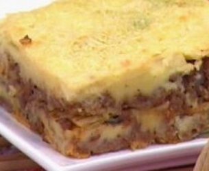 Moussaka com Batata Chips
