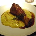 Ossobuco com abóbora e polenta cremosa