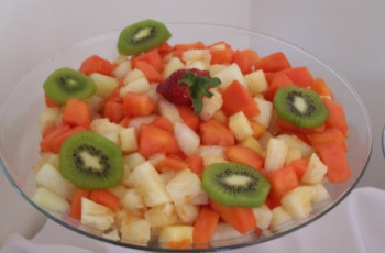 Mousse de Salada de Fruta