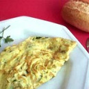 Omelete de Ervas Recheada com Champignon