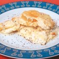 Batata com Molho Branco com Queijo Gratinado