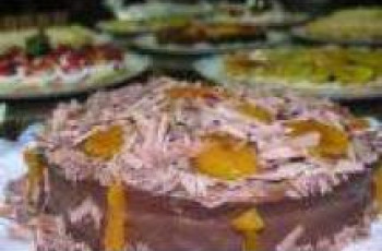 Torta Mousse de Chocolate com Damasco