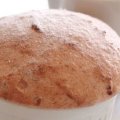 Souflé de goiabada com calda de catupiry