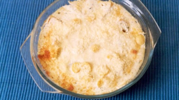 Abóbora ao Molho Branco Gratinada 