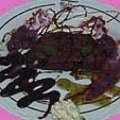 Abacaxi Grelhado com Calda de Chocolate