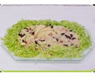 Salada de Arroz e Frango Defumado