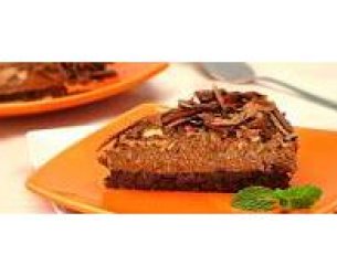 Torta Mousse de Chocolate e Nozes
