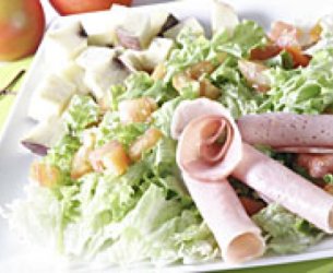 Salada de Lombo com Folhas Verdes