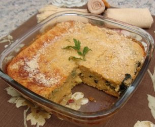Torta de Macarrão com Espinafre