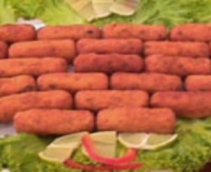 Croquetes de Camarão e Azeitonas Pretas