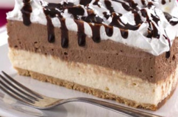 Cheesecake Bicolor com Marshmallow