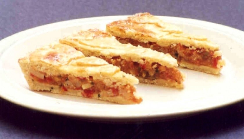 Torta de camarão com palmito Torta de camarão com palmito