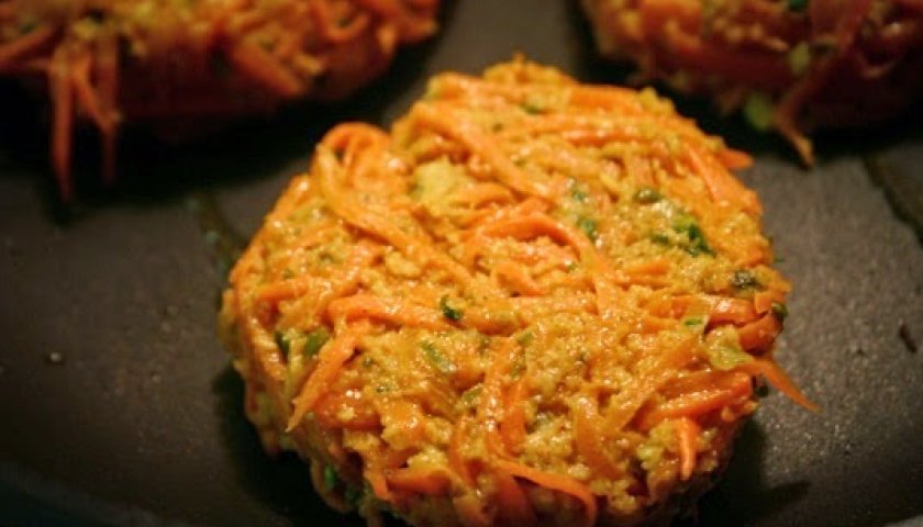 Hambúrguer de Cenoura Hambúrguer de Cenoura