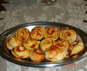 Caracóis de pizza