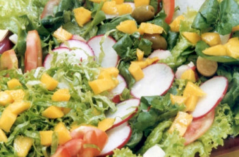 Salada de Palmito e Agrião