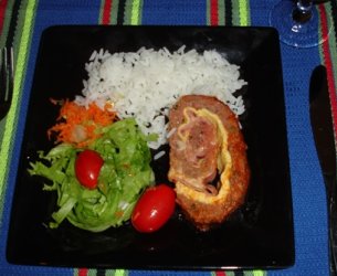 Rocambole de carne moida
