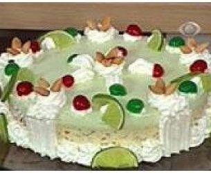 Torta Cremosa de Limão Com Amêndoas