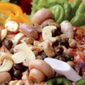 Badejo com champignon, alcaparras e palmito