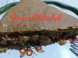 Bolo Fit de Banana Com Casca, Quinoa e Aveia