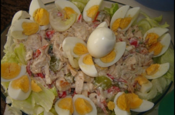 Salada de frango