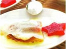 Crepe de goiabada com calda de catupiry